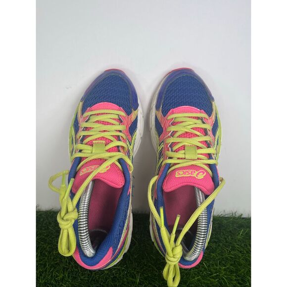 ASICS Gel-Exalt 2 Women’s Size 6.5 Running Shoes Blue Pink Neon Yellow T473N - Picture 5 of 8